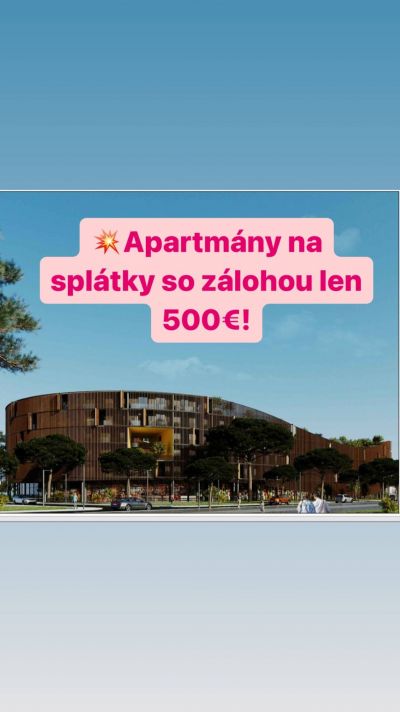 Investičná príležitosť od 800€/m2. Kúpa aj na splátky! Cena rýchlo rastie!