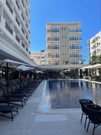 1+1 Apartment in a hotel complex with a pool