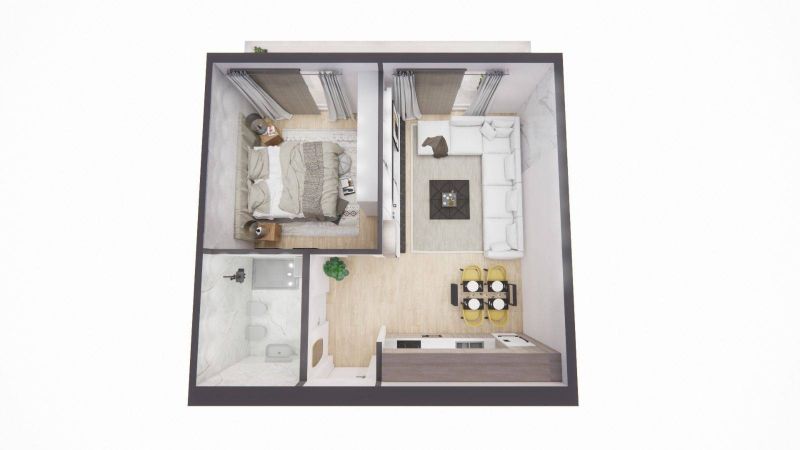 Investment opportunity in a popular project 67.46 m2. Continuation of installments - 4