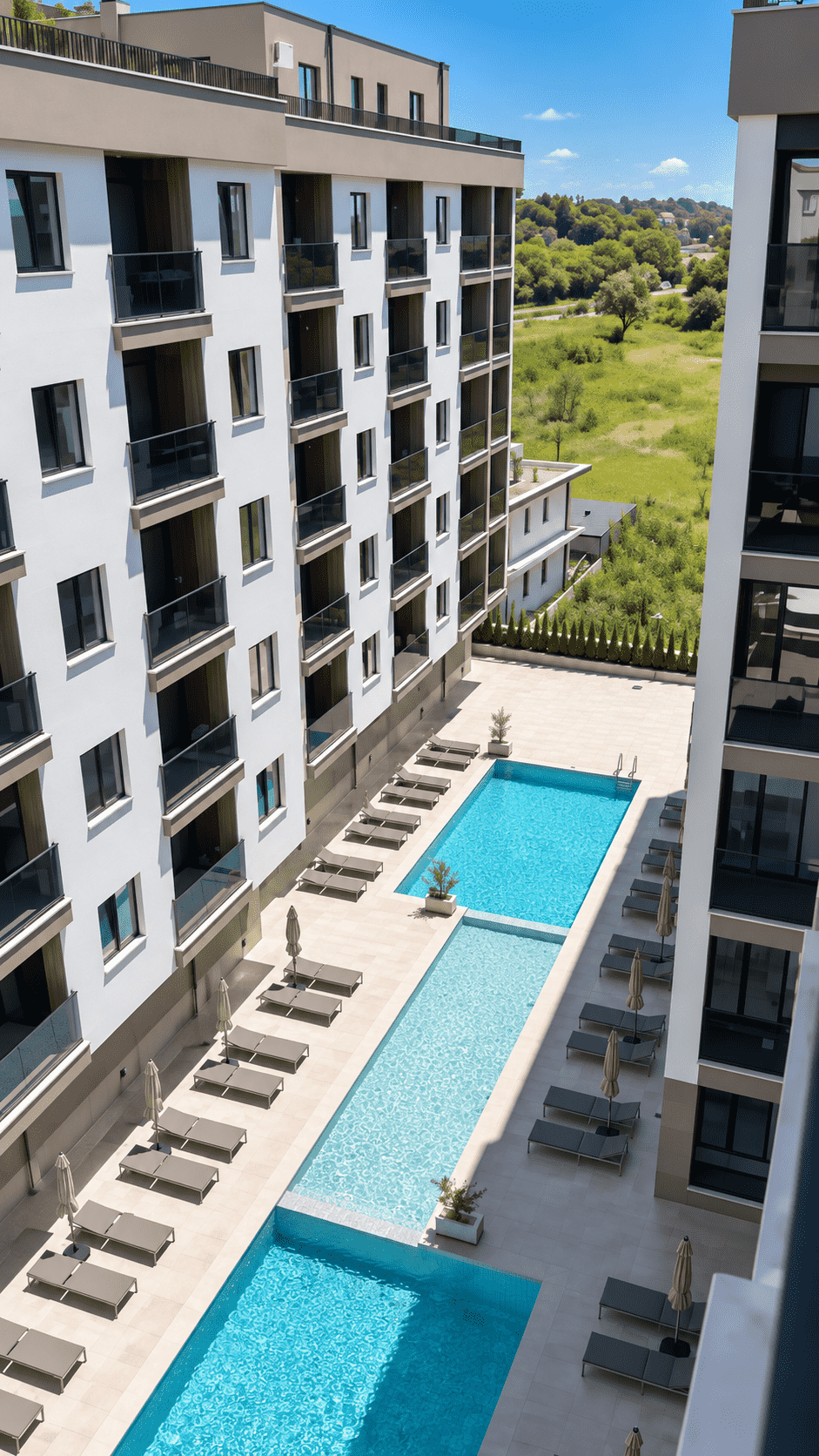 Golem – novostavba, 2-izbový apartmán s 2 balkónmi a bazénom, dokončený v roku 2026, ihneď na nasťahovanie - 7