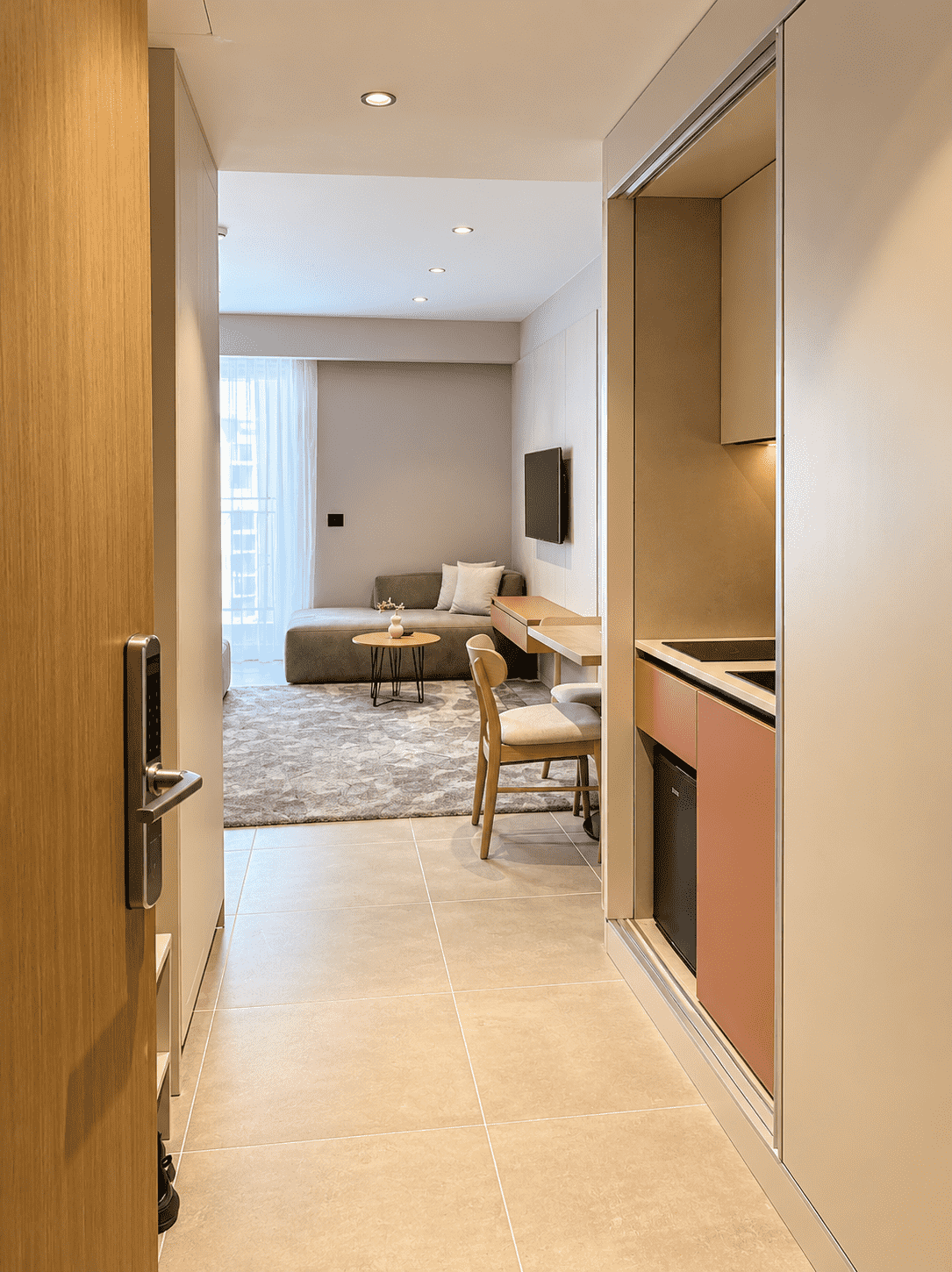 Golem, stylish studio apartment in a hotel complex - fully furnished, with balcony - 8