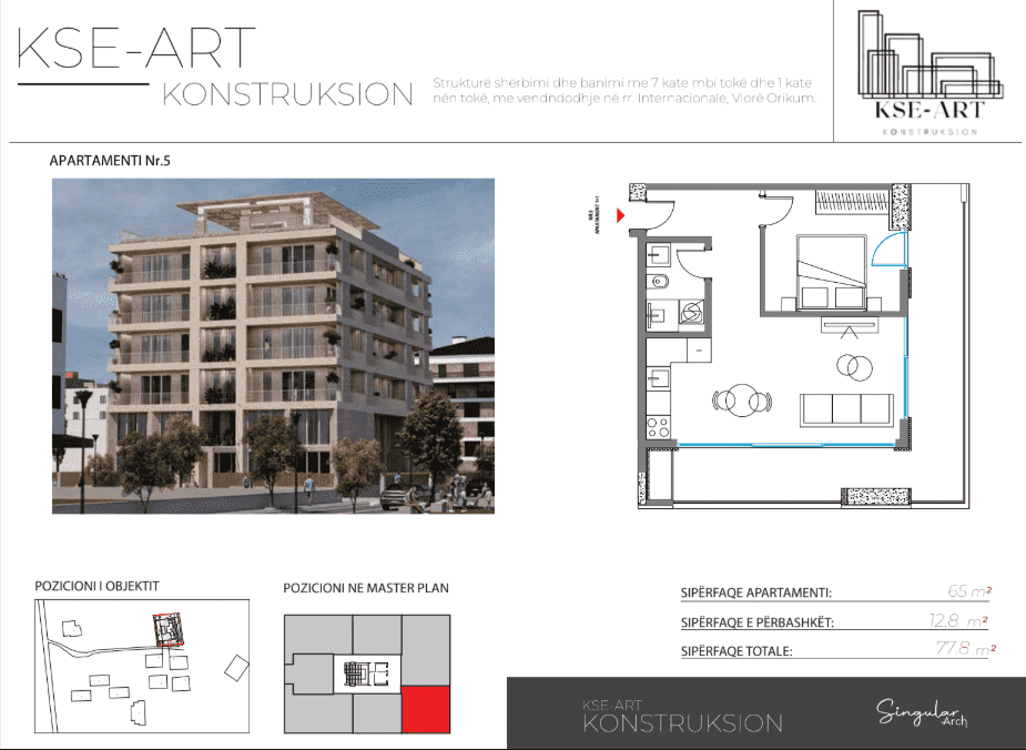 Albánie, Orikum (Vlorë) – moderný apartmán 1+1  - 6