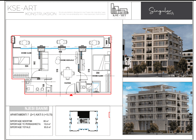 Albánsko, Orikum (Vlorë) – moderný 2 + 1 apartmán - 6