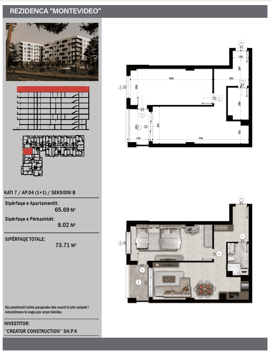 2-izbový apartmán s priestranným balkónom a výhľadom na more, Montevideo Residence - 3