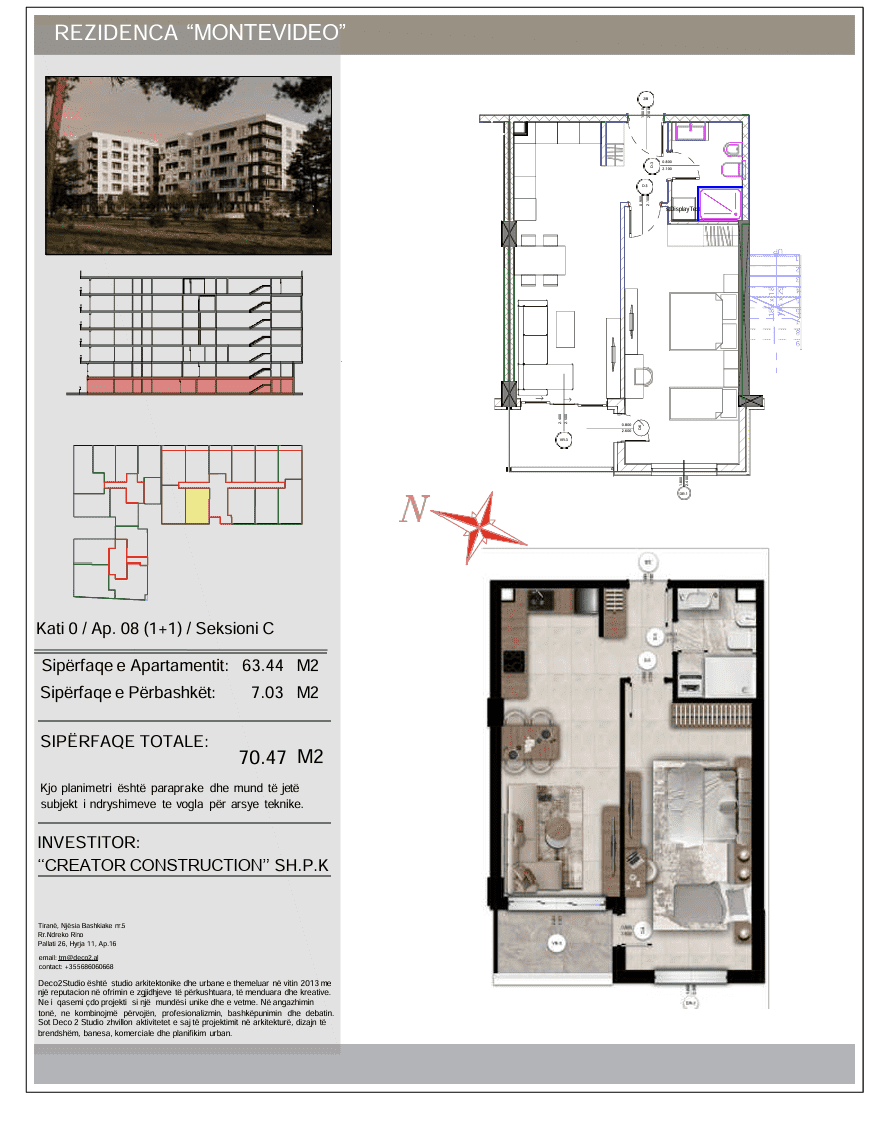 2-izbový apartmán pri mori s balkónom v Montevideo Residence - 3