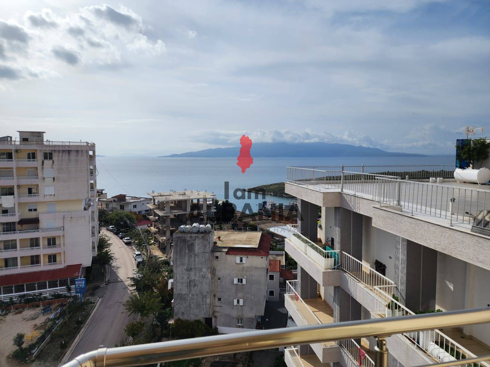 Saranda, 2.-izb. apartmán s výhľadom na more Korfu